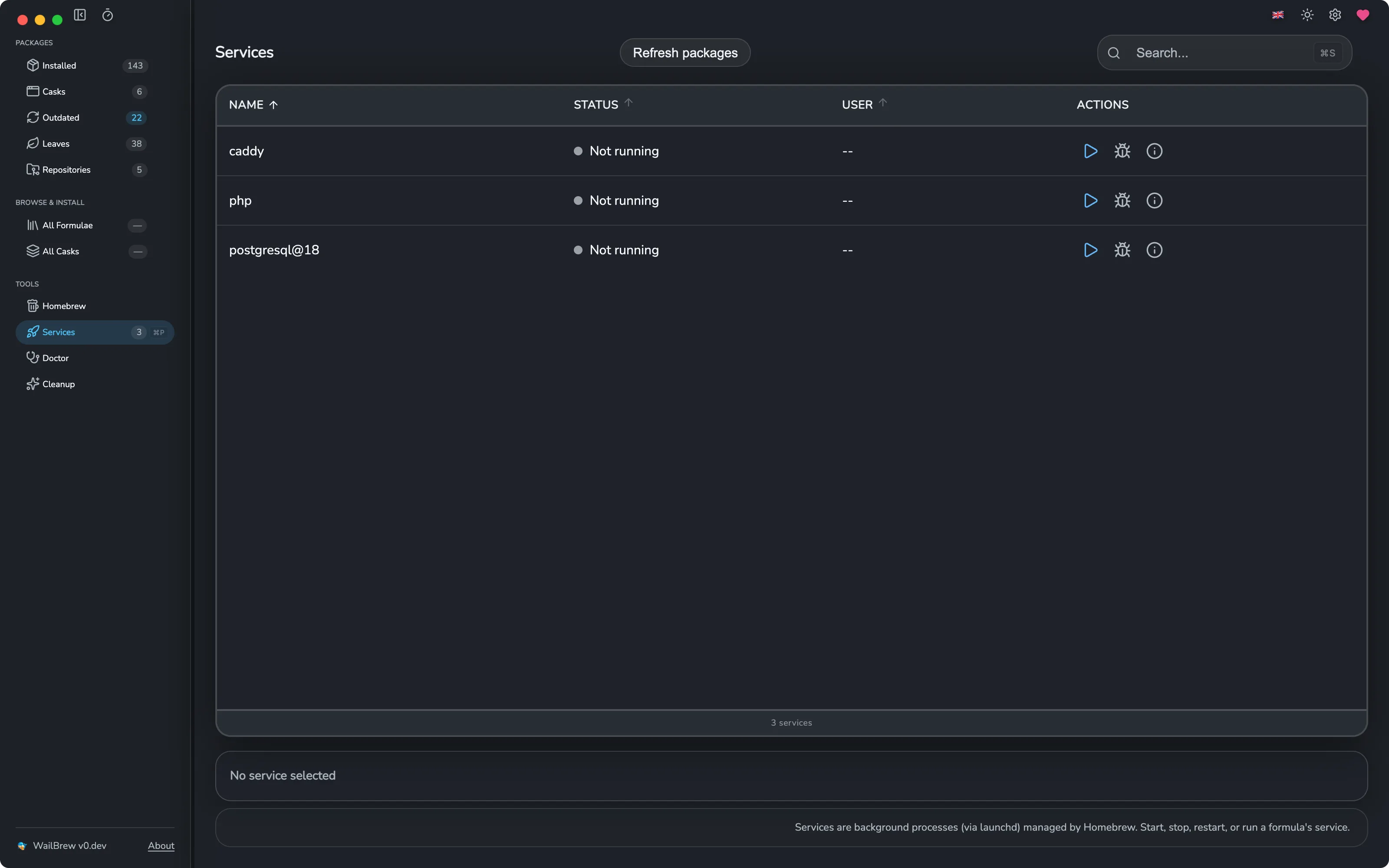 WailBrew - Beautiful GUI for Homebrew on macOS